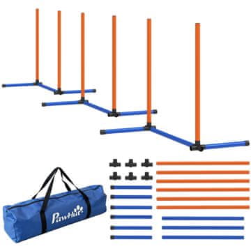 Homestar Set za agilnost za pse 3 dijela 65x64x69 cm narančasti