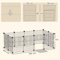 Homestar Igraonica za male životinje 120x60x40 cm Crna