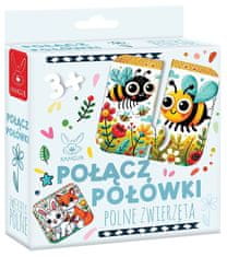 Spoji polovice. Polne životinje 3+
