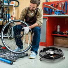 Costway Prijenosni kolica s 4 pretinca nosivosti 14 kg crna