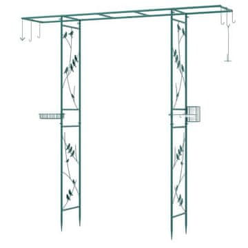 Costway Vrtna hranilica za ptice u obliku sjenice 213 cm, zelena