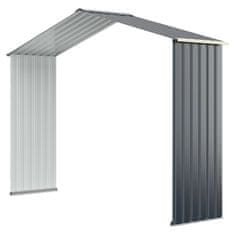 Costway Vrtni spremnik za vanjsku upotrebu 277 cm s 4 ventilacijska otvora i dvostrukim kliznim vratima