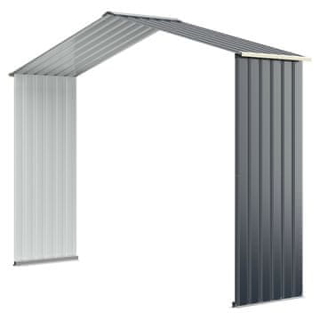 Costway Vrtni spremnik za vanjsku upotrebu 277 cm s 4 ventilacijska otvora i dvostrukim kliznim vratima