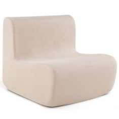Costway Lazy podna sofa fotelja jednokrevetna bež