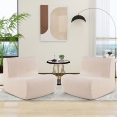 Costway Lazy podna sofa fotelja jednokrevetna bež