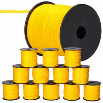 12x zidarski konop 100m x 2mm žuti