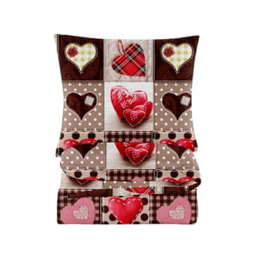 Posteljina pamučna 200x200 hearts