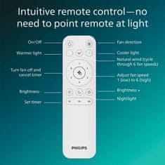 Philips Stropni ventilator s LED svjetlom 106 cm, daljinski upravljač, bijela boja