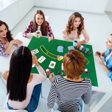 Northix Set poker žetona od 500 dijelova - aluminijsko kućište, Texas Holdem