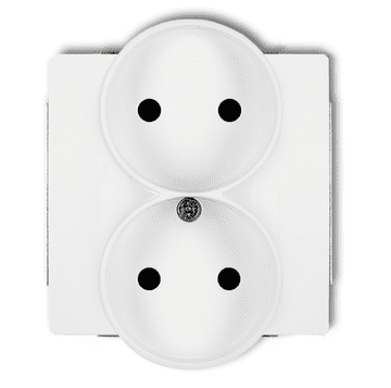 Deco dvostruka utičnica b/u 2x2P bijela dgpr-2p