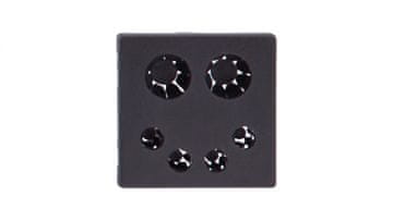 Simon Connect K45 poklopac za izravni ulaz kabela, crni, K20/14