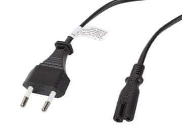Lanberg CEE 7/16 -> IEC 320 C7 EURO (radio) kabel za napajanje 1,8 m crni
