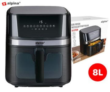 Alpina XXL friteza na vrući zrak, 8 L, 1700 W