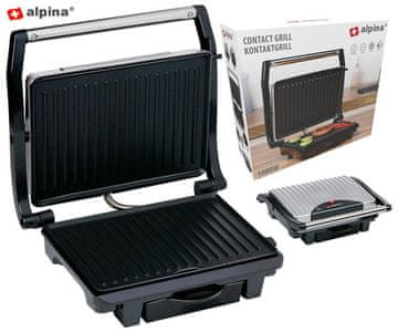 Alpina kontaktni roštilj, 1000 W