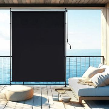 Northix Uvlačiva vertikalna tenda za terasu, ručica, 150 cm