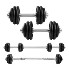 Songmics Set bučica podesiv, plastika sa čeličnim spojnikom, 35x14 cm, crna