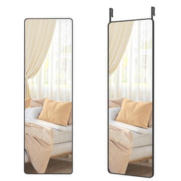 Songmics Ogledalo za cijelu figuru, pravokutno, 120x40x1.3 cm, crno