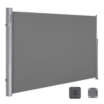 Songmics Bočni tende 180x400 cm Siva