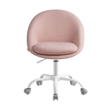 Songmics Uredska stolica 60x60x80-90 cm ružičasta podesiva