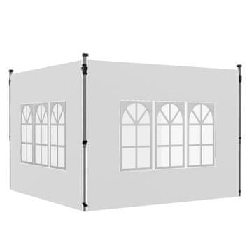 Homestar Set bočnih zidova paviljona 2 komada 295x195 cm bijela