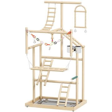 Homestar Stalak za ptice 4 razine 48x38x95 cm prirodni