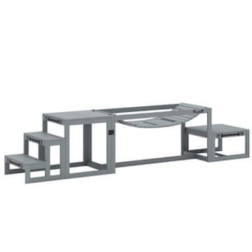 Homestar Set za pseću agilnost 3 dijela s mostom, stepenicama i platformom 117x50x56 cm siva