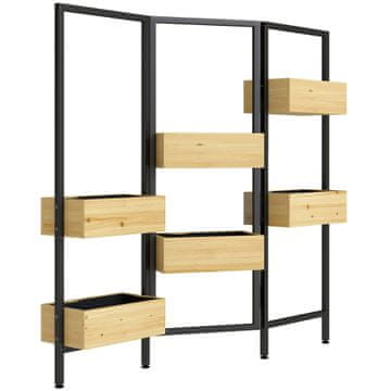 Homestar Saksija s zaslonom za privatnost 116x20x112 cm smeđa