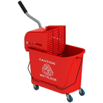 Homestar Kanta za mop s cjedilom 60x27x70,5 cm Crvena