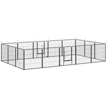 Homestar Igraonica za štence 16 panela 320x320x80 cm siva