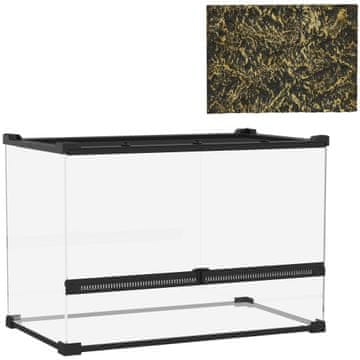 Homestar Terrarij Stakleni terrarij 50x30x35 cm Crni