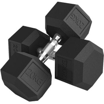 Homestar Set bučica 2 x 20 kg 16,6x16,6x11,4 cm Crna