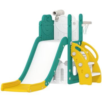 Homestar Dječji tobogan set 5-u-1 178x70x86 cm žuto i zeleno