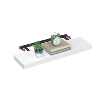 Songmics Zidna polica 20x80x3.8 cm Bijela