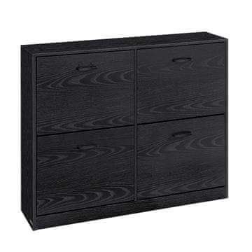 Songmics Ormarić za cipele, 24x105.5x82.7 cm, crna