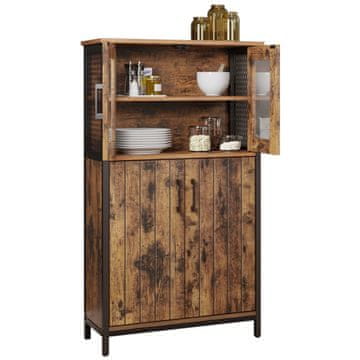 Songmics Ormarić za pohranu, 60x30x108 cm, smeđa