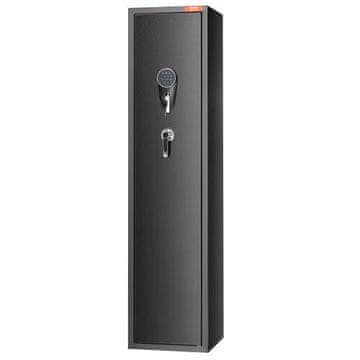 VEVOR Ormar za oružje 5 pušaka Digitalna tipkovnica 35x30x144.7 cm Crni