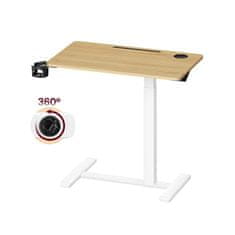 Songmics Stolić za kavu podesive visine 80x45x65-102 cm smeđi