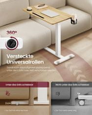 Songmics Stolić za kavu podesive visine 80x45x65-102 cm smeđi