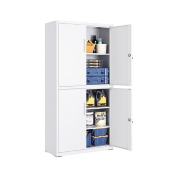 Songmics Ormarić za arhiviranje 40x80x180 cm Bijeli