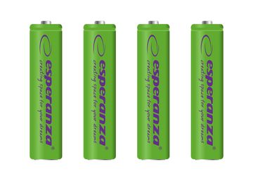 Northix Esperanza punjive baterije Ni-Mh Aaa 1000 Mah 4 kom. zelena