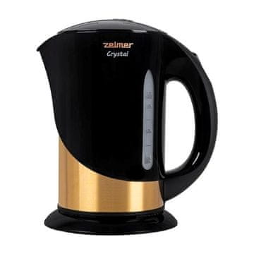 Zelmer Zelmer ZCK7630 Crystal Gold električni kuhalo za vodu, 1.7 L, 2200W, Crno/Zlatno