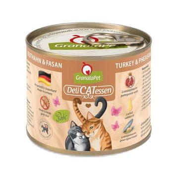 GranataPet GRANATAPET DeliCATessen Pure Turkey & Pheasant mokra hrana za mačke 200g