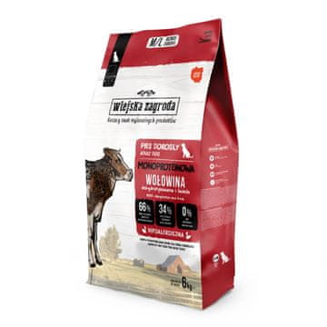 Wiejska Zagroda WIEJSKA ZAGRODA Monoproteinska Govedina suha hrana za pse 6kg