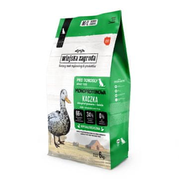 Wiejska Zagroda WIEJSKA ZAGRODA Monoproteinska Pačetina suha hrana za pse 6kg