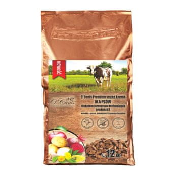 O´canis O'CANIS Premium Beef suha hrana za pse 12 kg, govedina s heljdom, krumpirom i crvenom ciklom