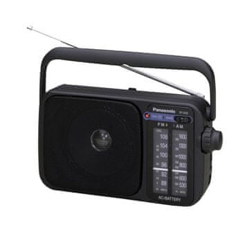 Panasonic Panasonic RF-2400D Prijenosni analogni radio, crni