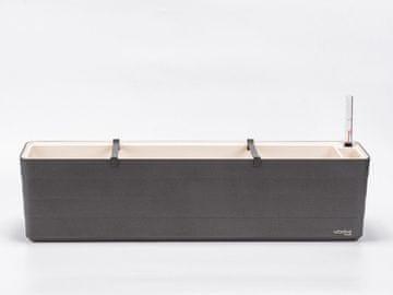 Urbalive URBALIVE BERBERIS pravokutna samonapajajuća posuda za cvijeće 80x20 cm, siva