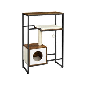Songmics Mačji toranj 74x34x114 cm smeđa