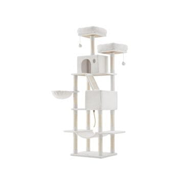 Songmics Stablo za mačke 60x50x206 cm Bijela
