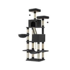 Songmics Stablo za mačke 60x50x206 cm Crno